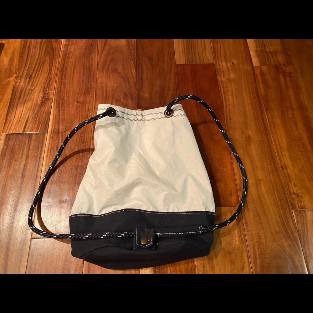 Sea Bags Maine bucket bag backpack.